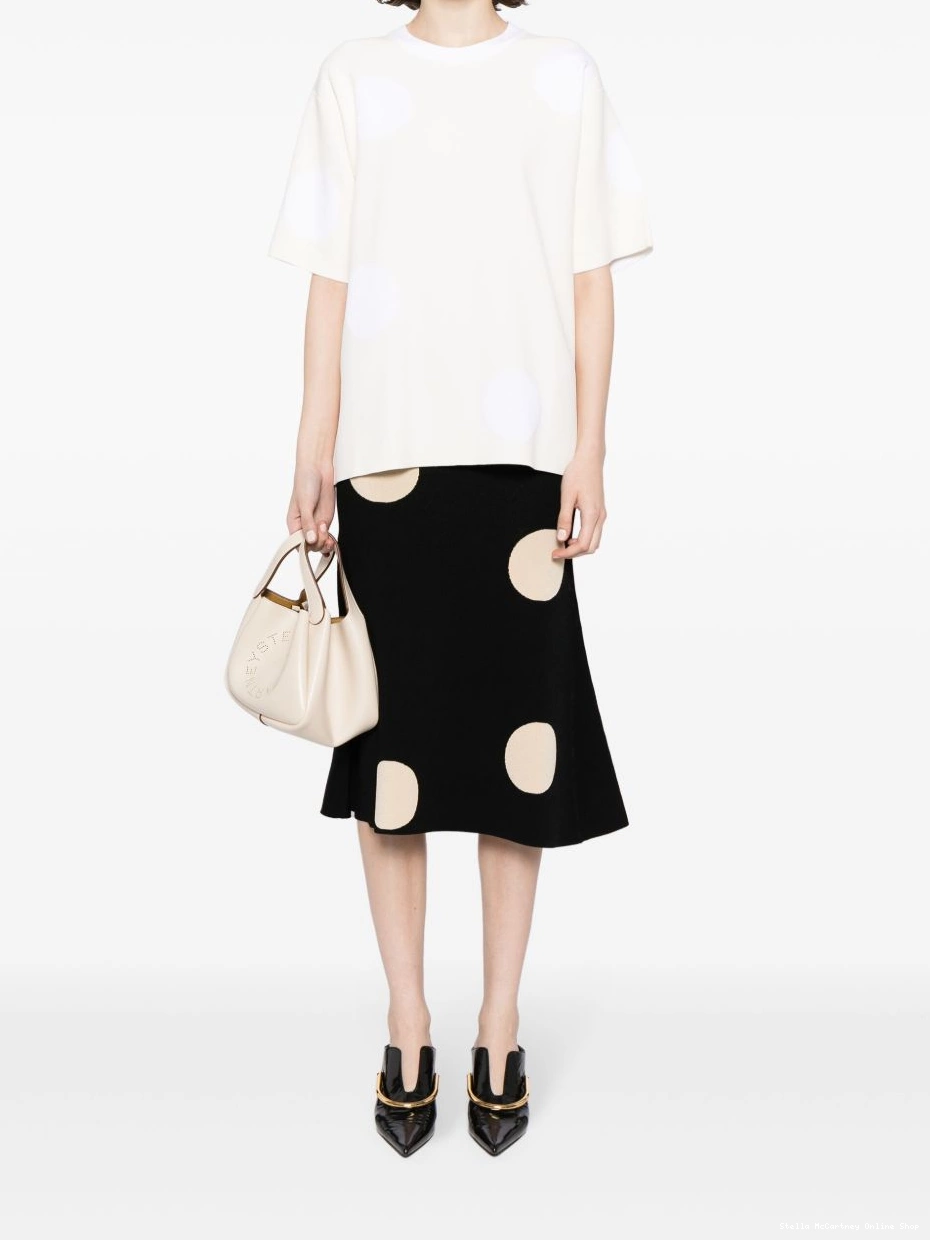 Affordable polka-dot McCartney Stella crew-neck jumper Women 0728